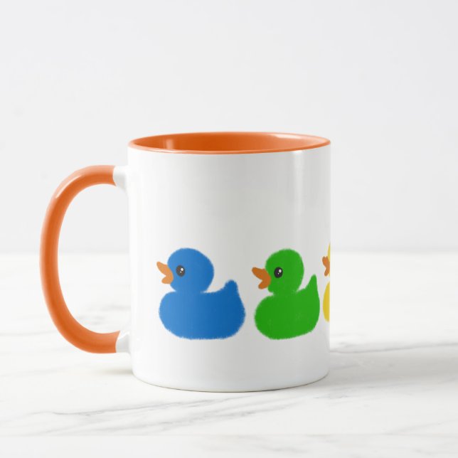 Caneca Rainbow Rubber Ducks (Esquerda)
