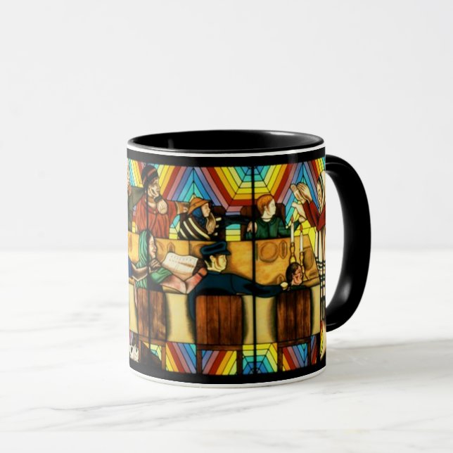 Caneca Rainbow Shabbat, Judy Chicago Painting - Arte (Frente Esquerda)