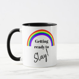 Caneca Rainbow "Slay all Day" Café Mug