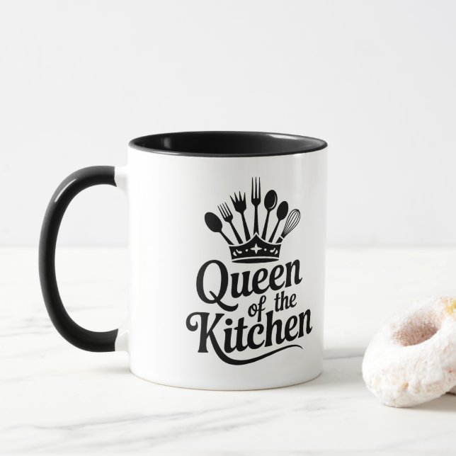 Caneca Rainha da cozinha  (Com Donut)