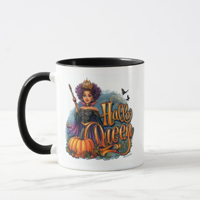 Caneca Rainha do Halloween - Café Mug (Esquerda)