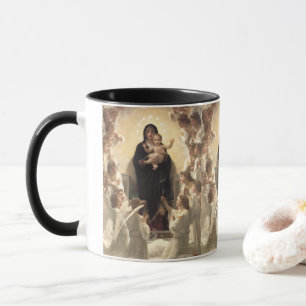 Caneca Rainha dos Angels Regina Angelorum, de Bouguereau