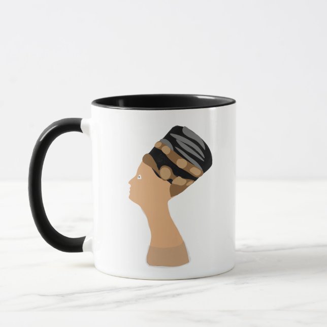 Caneca Rainha egípcia Nefertiti (Esquerda)
