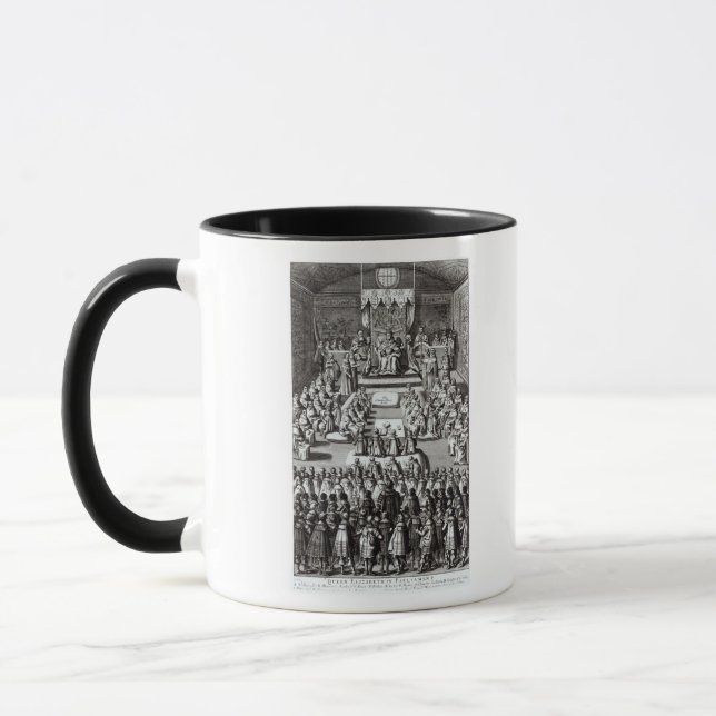 Caneca Rainha Elizabeth mim e o parlamento (Esquerda)