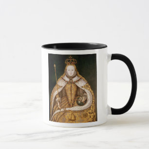 Caneca Rainha Elizabeth mim em vestes da coroação