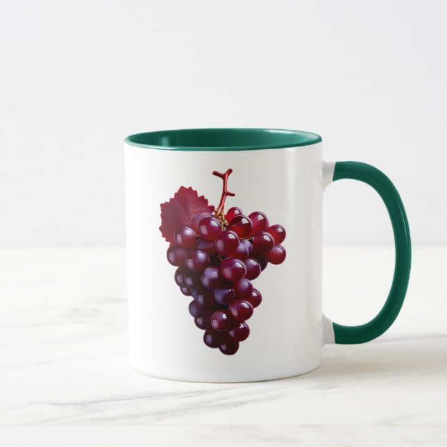 Caneca Raisin rouge réaliste (Direita)