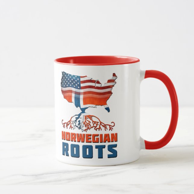 Caneca Raízes norueguesas Americanas (Direita)
