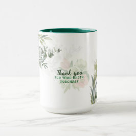 Caneca Ramo de Eucalipto Elegante – Confirmação de Encome