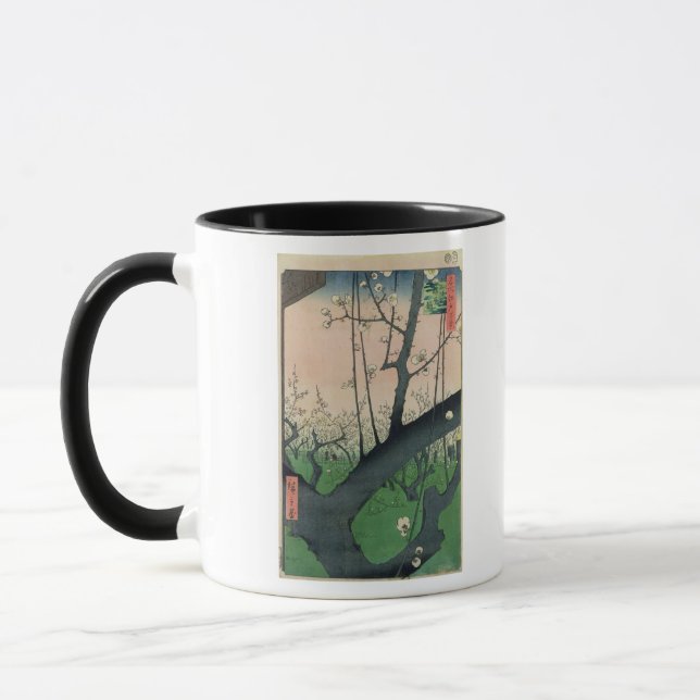 Caneca Ramo de uma árvore de ameixa de florescência (Esquerda)