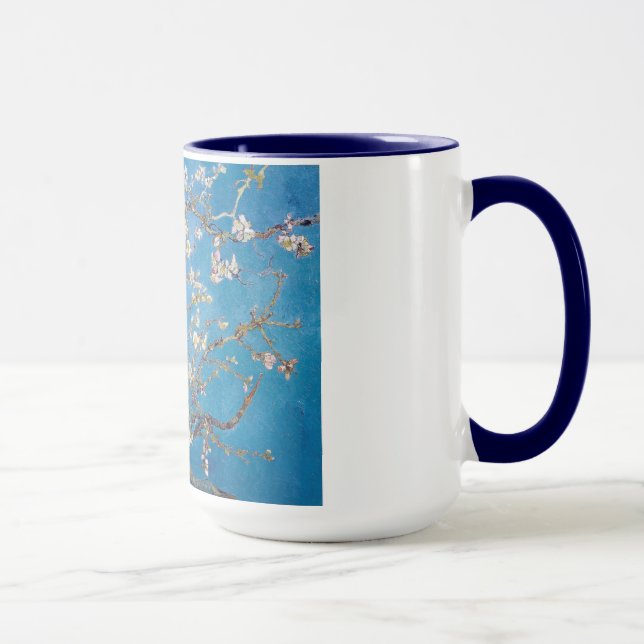 Caneca Ramos com flor Van Gogh da amêndoa (Direita)