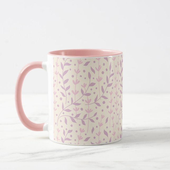 Caneca Ramos de Prado de Rosto Rosado de Primavera (Esquerda)