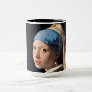 Caneca Rapariga com pérolas de ouvido - Johannes Vermeer