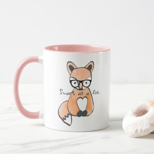 Caneca Rapariga Inteligente Raposa (Com Donut)