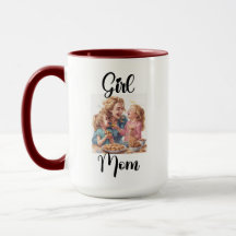 Rapariga Mãe 15oz Mug/Dia de as mães Mugs