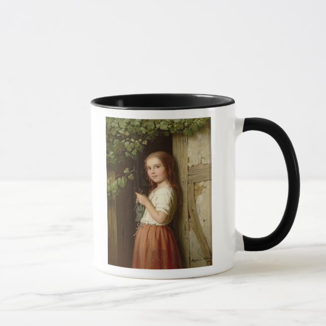 Caneca Rapariga que está em uma entrada que faz malha, (Direita)