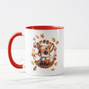 Caneca Rapariga Raposa “Ausome Outono”  – Outono Conscien