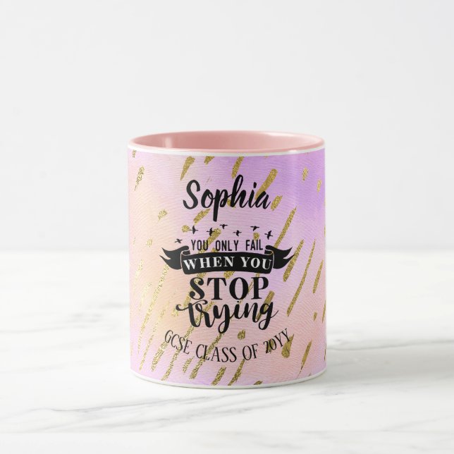 Caneca Raparigas Exam Mugs Motivação Sucesso Citações PIN (Centro)