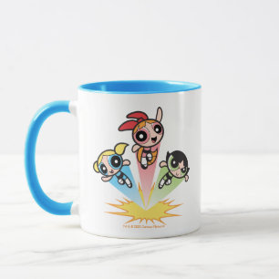 Caneca Raparigas Powerpuff Lançam No Ar