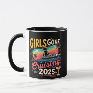 Caneca Raparigas Se Foram Para A Viagem De Meninas De Via