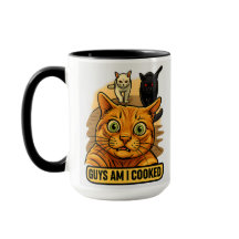 Rapazes Estou Frito? Meme Divertido de Gato Reação