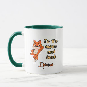 Caneca Raposa laranja com lua