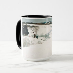 Caneca Raposa na neve, 1935 por Newell Convers Wyeth