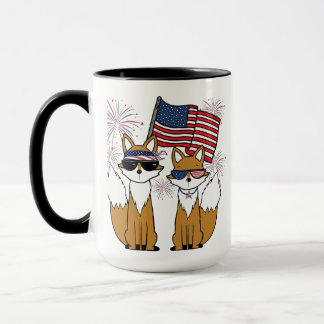 Caneca Raposas Patrióticas Legais