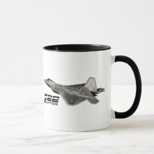 Caneca Raptor F-22, 11 oz Ringer Mug