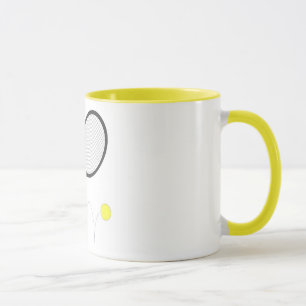 Caneca Raquete e bola de tênis