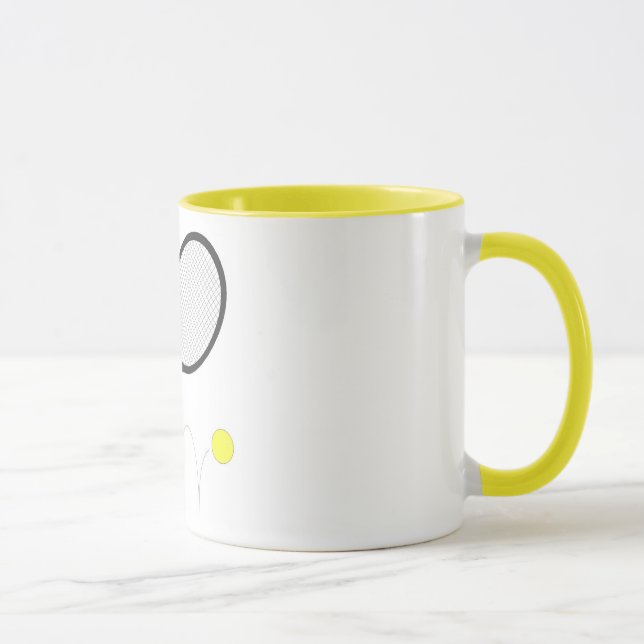 Caneca Raquete e bola de tênis (Direita)