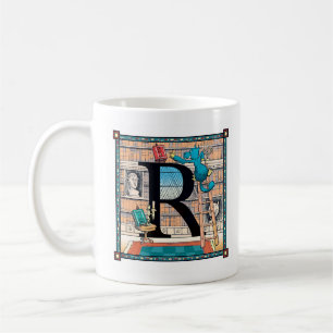 Caneca rara de Letterblock - com a letra "R "