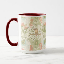 Caneca Rãs e Pássaros Suaves da Selva
