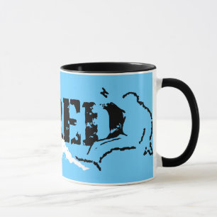 Caneca raspado. b&w.