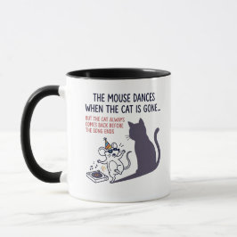 Caneca Rato Dançante & Tocador de Discos Ilustração | Hum