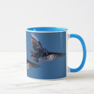 Caneca Raven no voo Wildlife Lover Mug