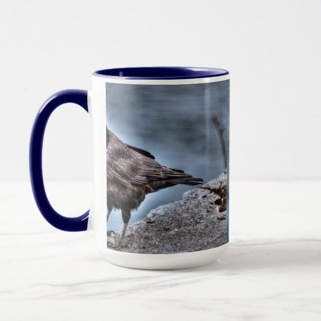 Caneca Raven Preto Selvagem Amantes da Multidão #Presente (Esquerda)