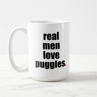 Caneca real de Puggles do amor dos homens