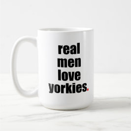 Caneca real de Yorkies do amor dos homens