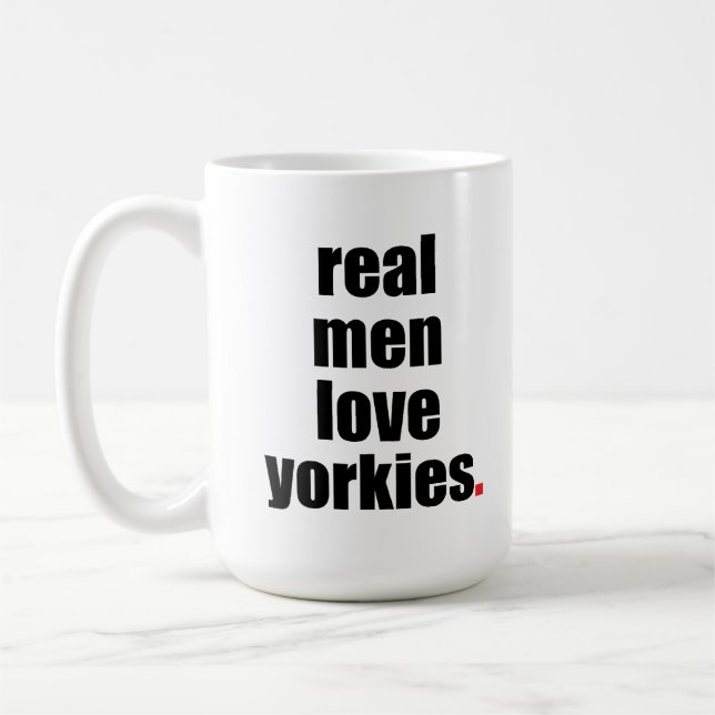 Caneca real de Yorkies do amor dos homens (Esquerda)