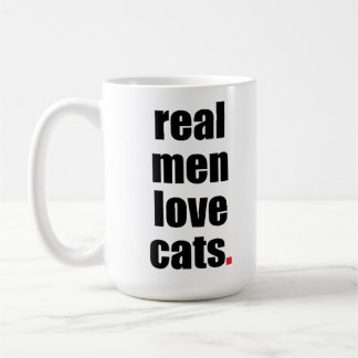 Caneca real dos gatos do amor dos homens