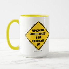 Caneca Realidade Unfixed de aproximação no sinal