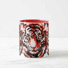 Caneca Realista Red Tiger Mug - Café