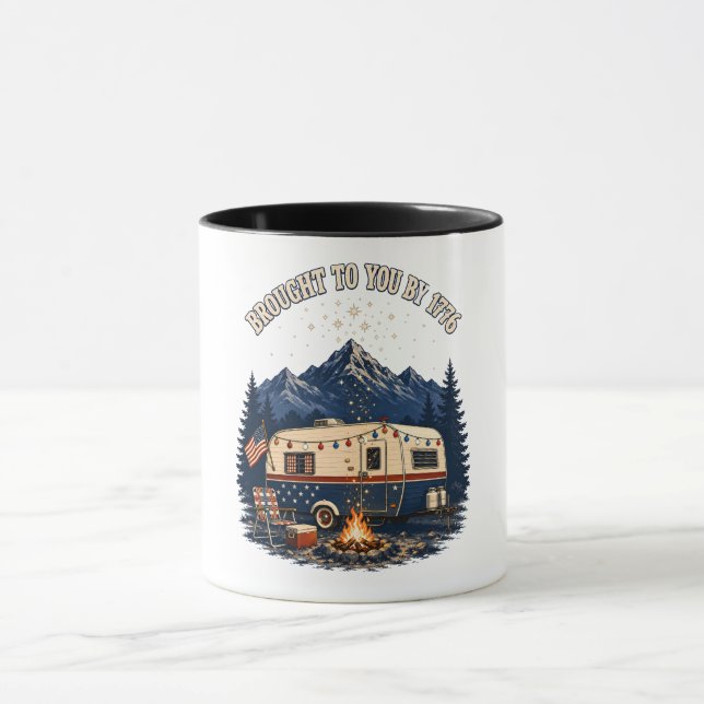 Caneca Reboque de Acampamento de 4 de Julho Montanhas (Centro)