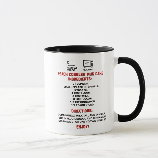 Caneca Receita Perfeita De Gift/ Peach Cobbler Mug (Direita)