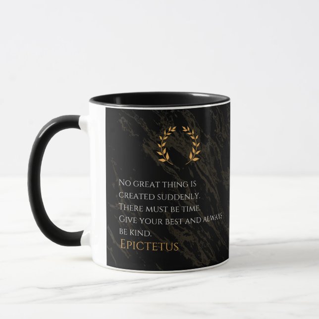 Caneca Receita por Grandeza de Epictetus (Esquerda)