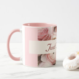 Caneca Recem casados, Rosas Rosa, o amor está no ar