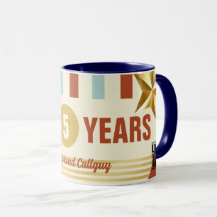 Caneca Reconhecimento de aniversário de meta de meta de f
