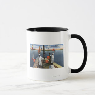 Caneca Recrutas que aprendem a sinalização do Semaphore