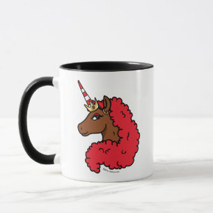 Caneca Red Afro Unicorn