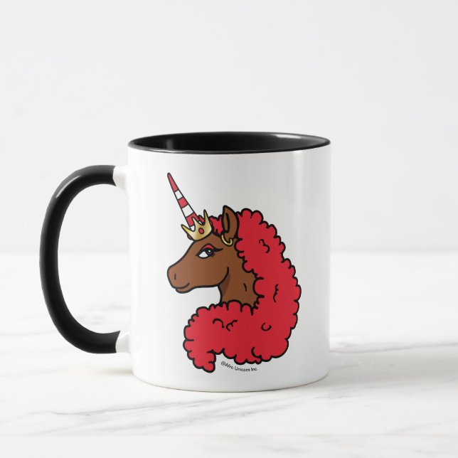 Caneca Red Afro Unicorn (Esquerda)